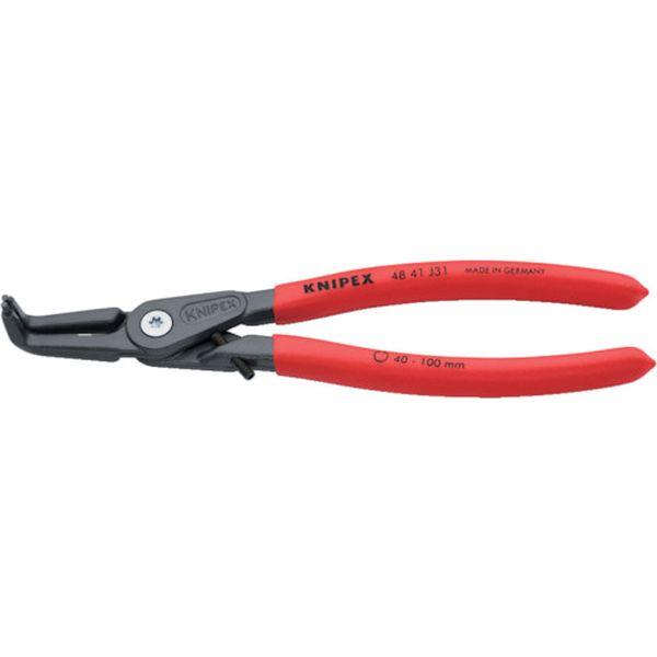 4841J31  KNIPEX社 KNIPEX 40 -60mm 穴用スナップリングプライヤー 曲 4841-J31 WO店の通販は