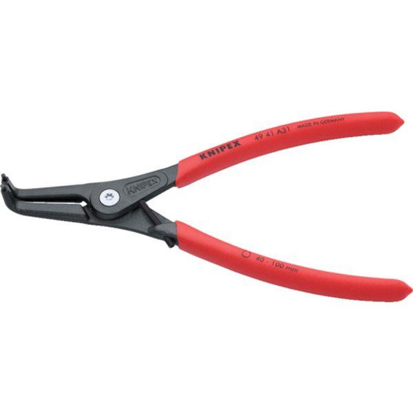 4941A31  KNIPEX社 KNIPEX 8 -13粍 軸用スナップリングプライヤー 曲 4941A31-TN WO店