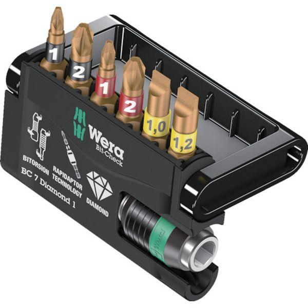 Wera社 Wera バイトーションダイヤモンド ビットチェック 7本 ラピダプター 057416-TN WO店