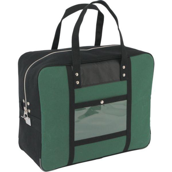 BTLLU07  三栄産業(株) SANEI 帆布メール用ボストン(LL)馬蹄錠金具付 モスグリーン BTLLU07-TN WO店