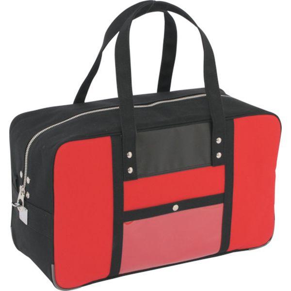 BTLU02  三栄産業(株) SANEI 帆布メール用ボストン(L)馬蹄錠金具付 赤 BTLU02-TN WO店