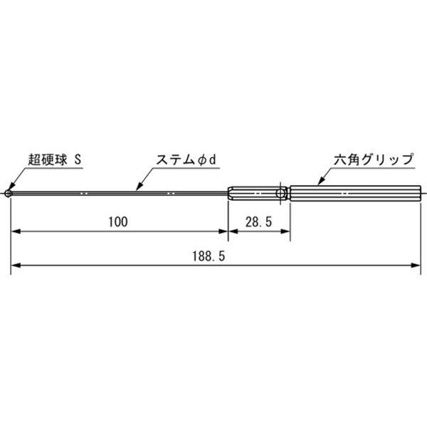 BTS025  新潟精機(株) SK ボールギャップゲージ ステンレス鋼手持ち部分 φ2.5 BTS025-TN WO店