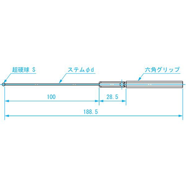 SK ボールギャップゲージ ステム径2.3mm 規格φ4.5 ( BTS-045 ) 新潟