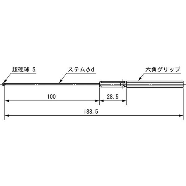 SK ボールギャップゲージ ステム径2.3mm 規格φ4.8 ( BTS-048 ) 新潟