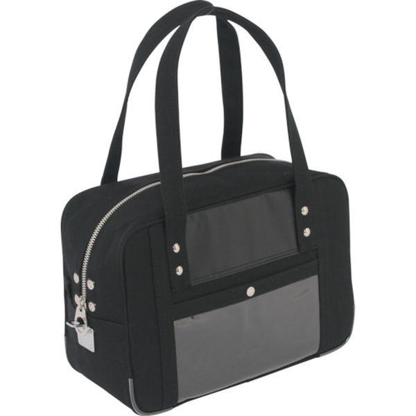 BTSU01 三栄産業(株) SANEI 帆布メール用ボストン(S)馬蹄錠金具付 黒 BTSU01-TN WO店