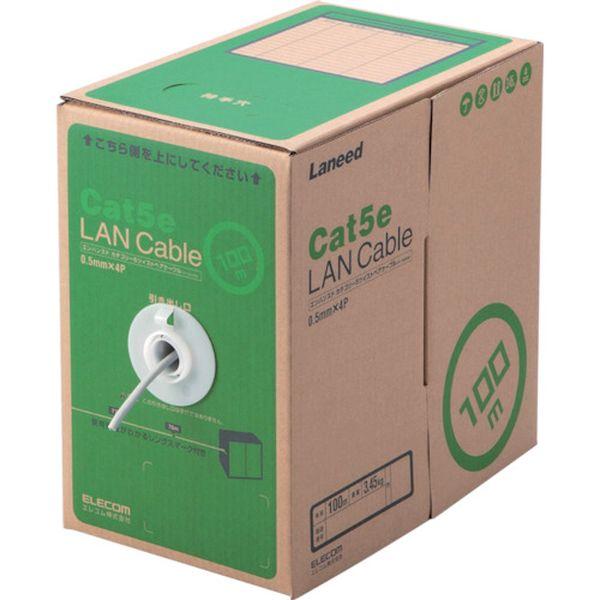 LDCT2LG100RS エレコム(株) エレコム EU RoHS準拠LANケーブル CAT5E 100m ライトグレー LDCT2LG100RS-TN WO店