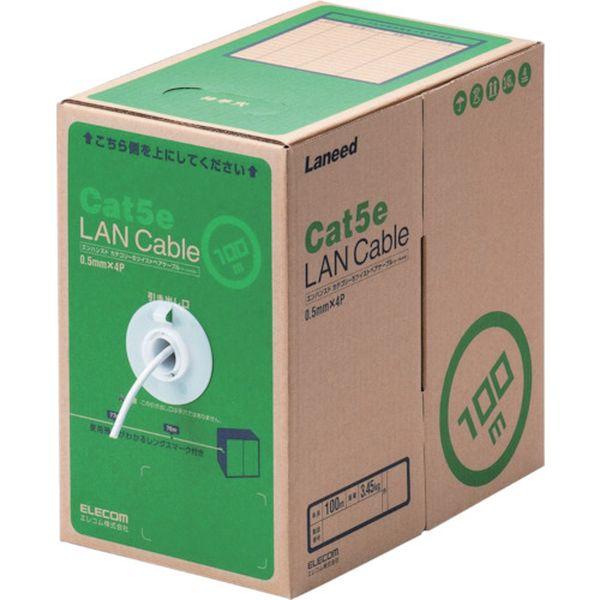 LDCT2WH100RS エレコム(株) エレコム EU RoHS指令準拠LANケーブル CAT5E 100m ホワイト LDCT2WH100RS-TN WO店