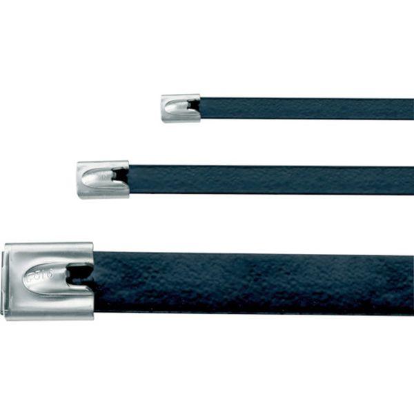 MLTタイプ フルコーティングステンレススチールバンド SUS316 黒 幅16.1mm 長さ594mm 50本入り MLTFC6SHLP316-TN WO店