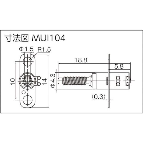 (株)アイカムス・ラボ ICOMES 6パイ マイクロリニアアクチュエータMUED01(不思議歯車) MUED01-TN WO店_1