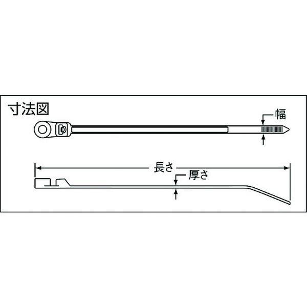 PLC1.5IS8M0  ネジ止めタイプナイロン結束バンド 耐候性黒 (1000本入) PLC1-5IS8M0-TN WO店_1