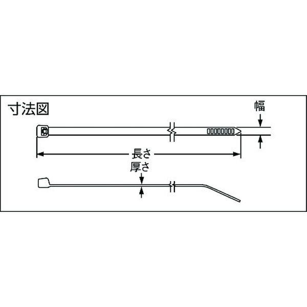 PLT1.5MM2 パンドウイットコーポレーション パンドウイット ナイロン結束バンド 赤 (1000本入) PLT1-5MM2-TN WO店_1