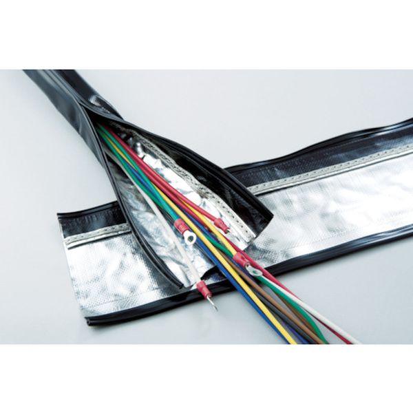 SHNF4010  トラスコ中山(株) TRUSCO 電磁波シールド結束チューブ ジッパータイプ 40Φ10m SHNF-40-10 WO店