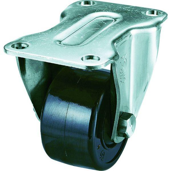 プレート式 固定 ステンレス低床キャスター 強化ナイロン 車輪径75mm Hタイプ SUS-HR型 取付寸法103×52 SUSHR75GNB-TN WO店