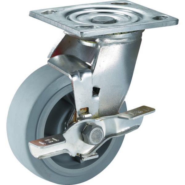 TP676001MIRTLB SAMSONG SAMSONG ステンレスキャスター 自在SP付 エラストマー 150mm TP676001MIRTLB-TN WO店