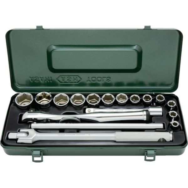 旭金属工業(株) ASH レボウェイブ6角ソケットレンチセット12.7□×18PCS VJS4231 WO店の通販は
