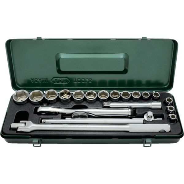 旭金属工業(株) ASH レボウェイブ6角ソケットレンチセット12.7□×21PCS VJS4251 WO店