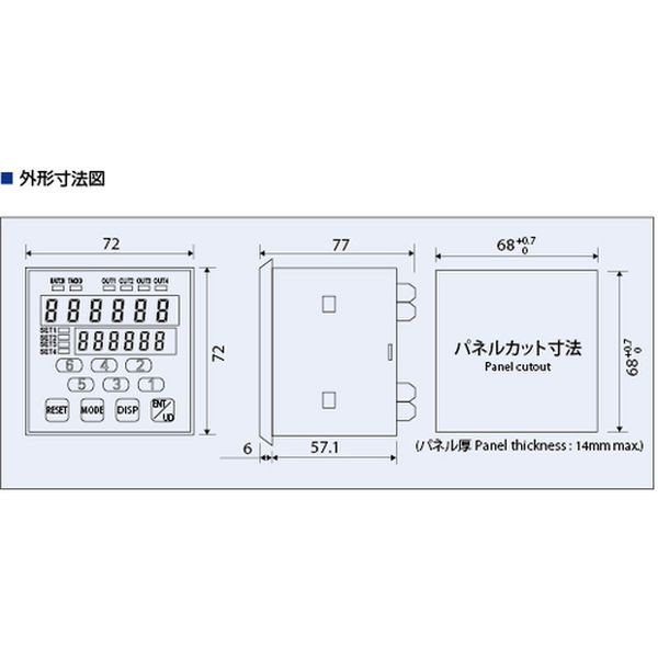 E21401 ライン精機(株) ライン精機 通信機能付 プリセットカウンタ E21-401 WO店