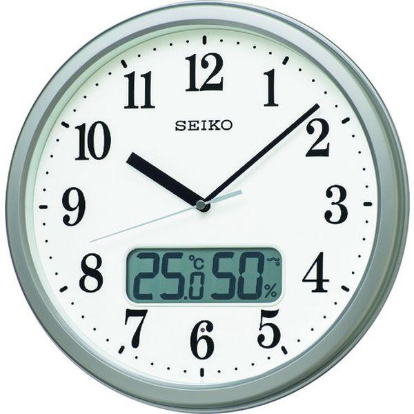 セイコータイムクリエーション(株) SEIKO 電波掛時計 “KX244S” (温度湿度表示付き) KX244S-TN WO店