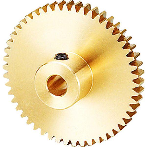 黄銅平歯車 80B＋0508 形状B1 モジュール0.8 歯数80 歯幅5mm 穴径Φ8mm S80B80BP0508-TN WO店