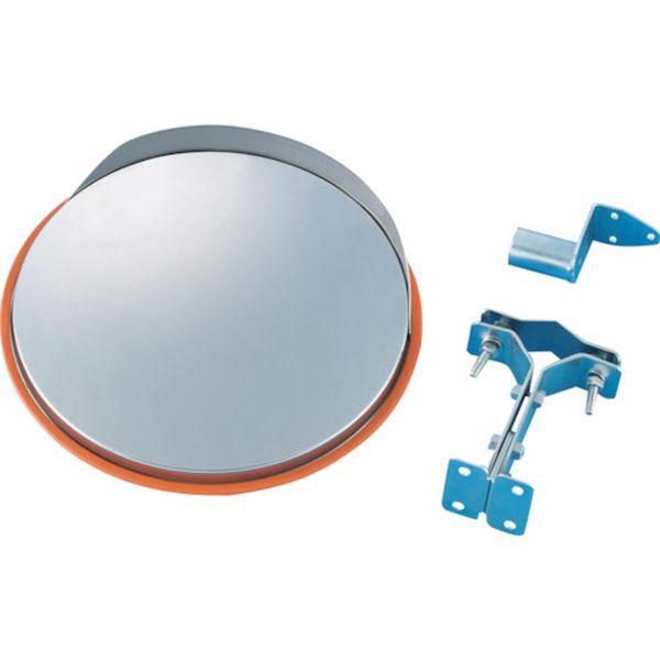 小型カーブミラー(ステンレスタイプ) 壁丸SS30 325mmΦ オレンジ 取付金具付 276090 WO店の通販は