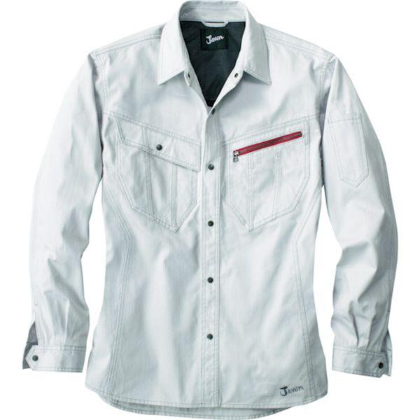 51904036L  (株)自重堂 Jawin ナガソデシャツ Lサイズ シルバー 51904036L-TN WO店