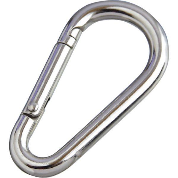 B3063 リングキャッチ ステンレス ナス型カラビナ (環なし) 線径5.5mm 長さ60mm B3063-TN WO店