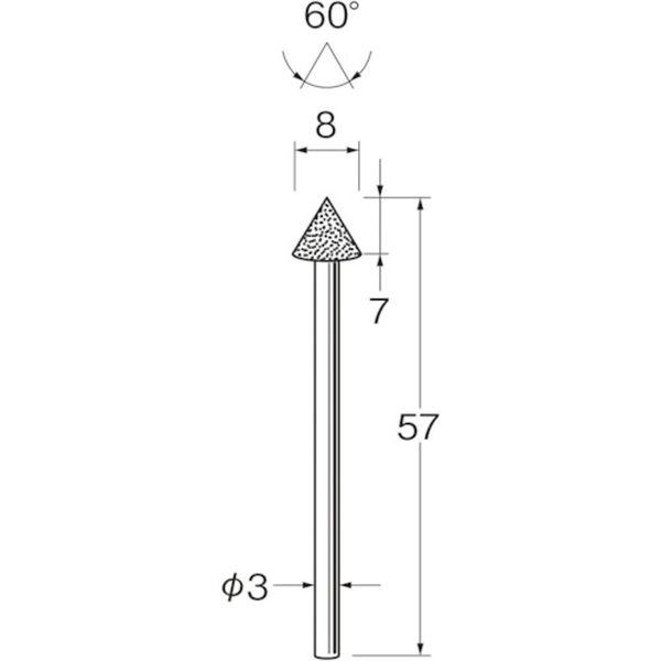 日本精密機械工作(株) リューター 機械研削用軸付電着ダイヤモンド砥石(インターナル研削用)D5711 D5711 WO店の通販は 6,801円