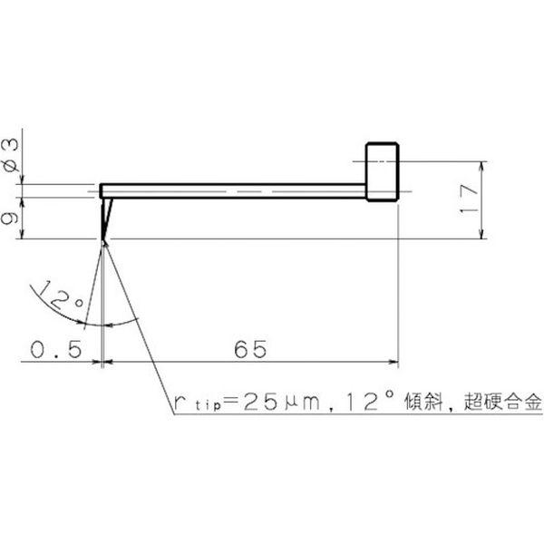 (株)東京精密 東京精密 輪郭用触針 小穴測定用・角型 DM45081-TN WO店_1