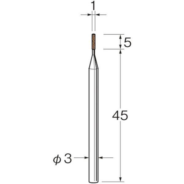日本精密機械工作(株) リューター 機械研削用軸付砥石(インターナル研削用) G4310-TN WO店