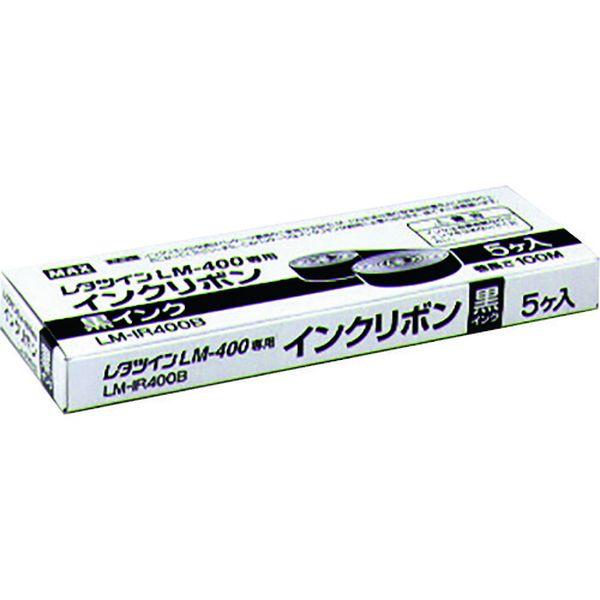LMIR400B レタツイン LM-400シリーズ用インクリボン黒 100m×5巻入 LMIR400B-TN WO店