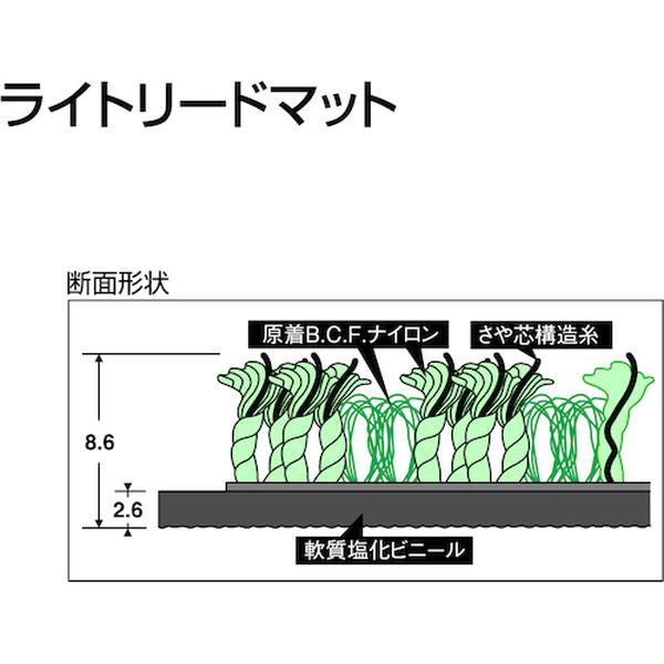 MR0230405 (株)テラモト テラモト 屋内マット ライトリードマット グレー 600×900mm MR0230405-TN WO店_2