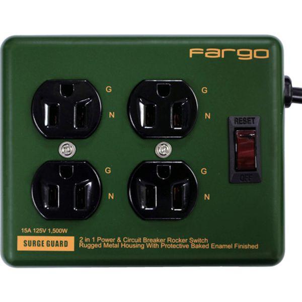 (株)ファーゴ Fargo スチールタップ AC4個口 オリーブ PT400OV-TN WO店