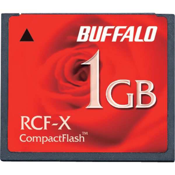RCFX1GY (株)バッファロー バッファロー コンパクトフラッシュ ハイコストパフォーマンスモデル 1GB RCF-X1GY WO店