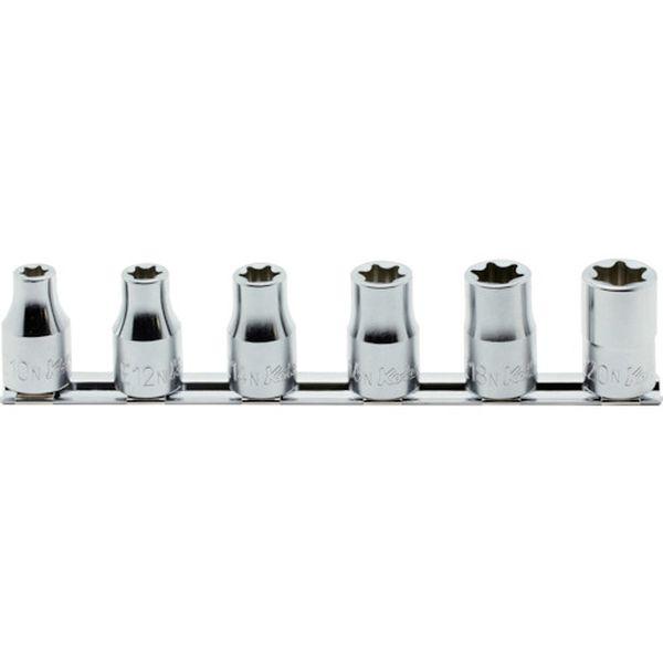 RS44256N (株)山下工業研究所 コーケン 12.7mm差込 トルクスソケット(ナット用)レールセット 6ヶ組 RS4425/6-N WO店の通販は 7,744円