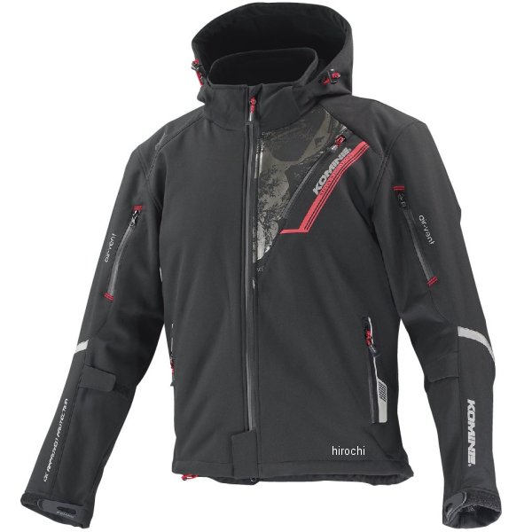 JK-579 コミネ KOMINE 秋冬モデル プロテクト ソフトシェルウインターパーカー IFU 黒/フガク XLサイズ 4573325709935 WO店 23,850円