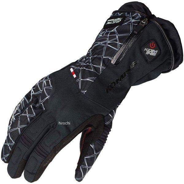 EK-205 コミネ KOMINE 秋冬モデル アドバンスド プロテクトエレクトリックグローブ クラッシュブラック XLサイズ 4573325737846 WO店 12,577円