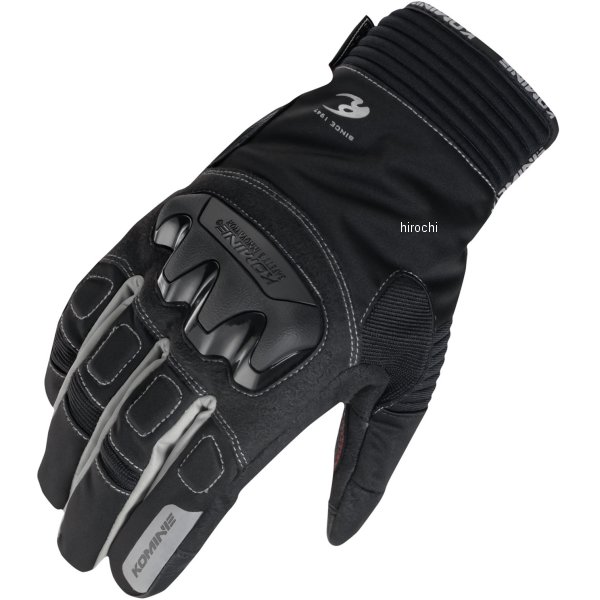 コミネ KOMINE 秋冬モデル プロテクトウインターグローブ 黒/シルバー Mサイズ 4573325750692 WO店の通販は 6,030円