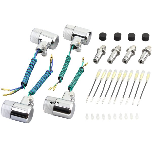 ポッシュ POSH ウインカーセット カワサキ 71タイプ メッキ/クリアー WO店の通販は