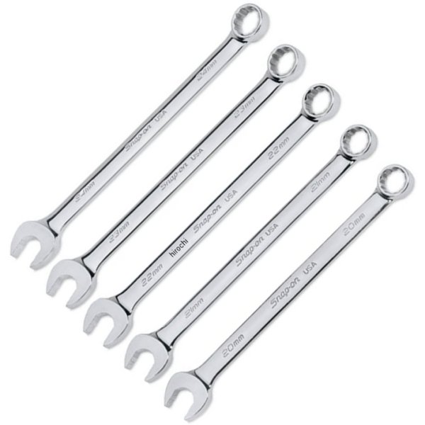 スナップオン Snap-on レンチ ミリ コンビネーション フランクドライブ プラス 12ポイント (5個セット) (20 to 24 mm) SOEXM705 WO店