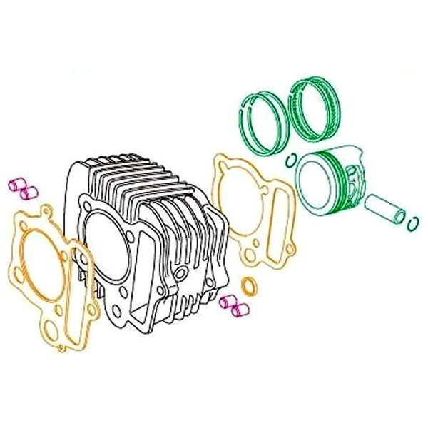 SP武川 スーパーヘッド+R Hシリンダーキット 106cc アルミ製鉄スリーブ モンキー/ゴリラ WO店