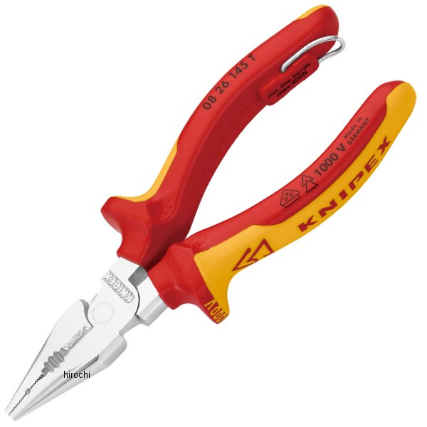 クニペックス KNIPEX 絶縁ニードルノーズペンチ 落防(BK) WO店 7,618円