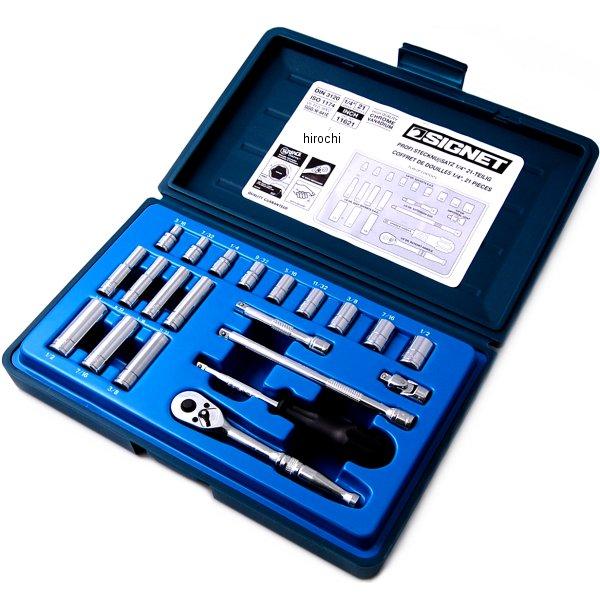 シグネット 1/4DR 21PC インチ ソケットレンチセット 11621 WO店