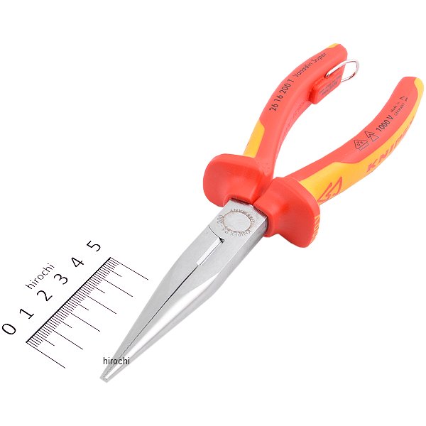 クニペックス KNIPEX 絶縁先長ラジオペンチ落下防止(BK) WO店