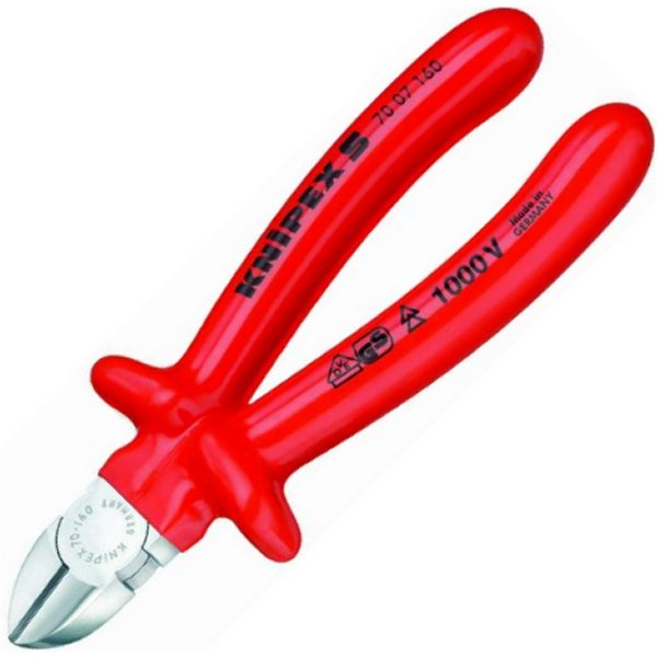 クニペックス KNIPEX 絶縁斜ニッパー 1000V WO店