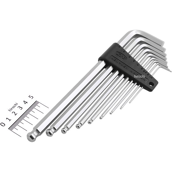 KTC ハイグレードボールポイントL形ロング6角棒レンチセット(9本組) ミリ HLD2509 WO店