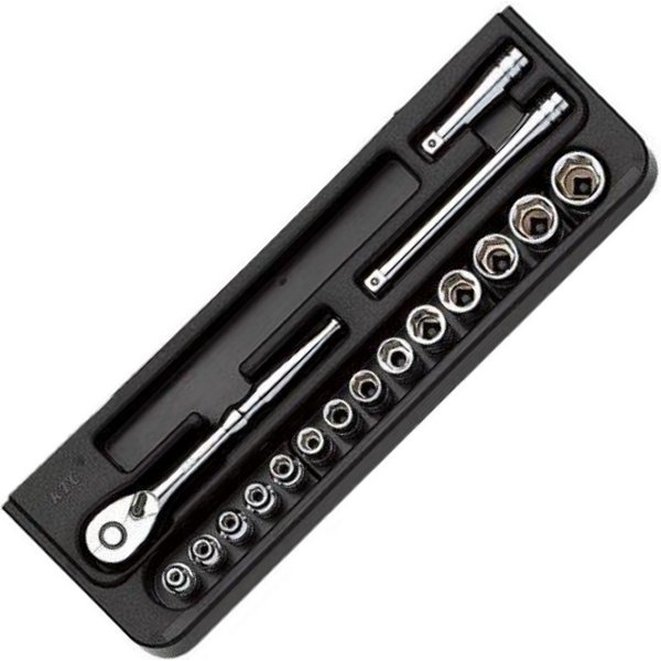 KTC 6.3sq ソケット鍵仕かける 6角(17点) 結核症214 WO店