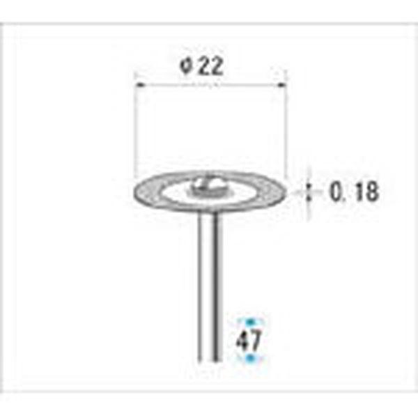 (株)ナカニシ ナカニシ 電着ダイヤモンドディスク φ22×0.18×軸φ2.34 ＃600 140525257-TN WO店