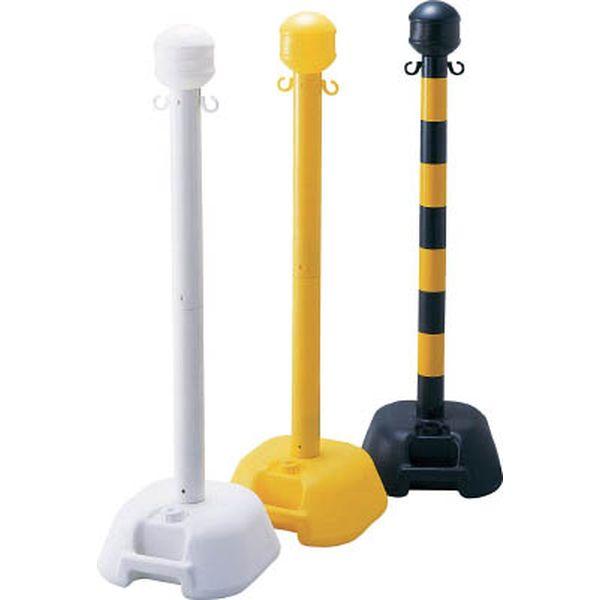 (株)日本緑十字社 緑十字 チェーンスタンド(ボーダースタンド) 白 BD-W 1122×330mm 142001-TN WO店