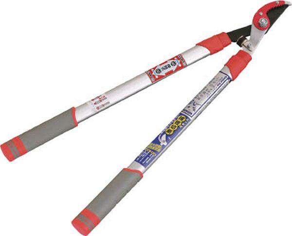 キンボシ(株) GS 刈込ハサミ(太枝切りタイプ) 新型アルミ柄 エッジ付伸縮 切断能力12〜35mm 2043L-TN WO店