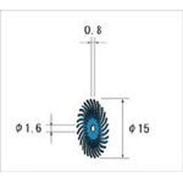 フェザーゴム砥石 10枚入 ホイール型 φ14.3×0.8×穴φ1.6 WA ＃220 47002-TN WO店